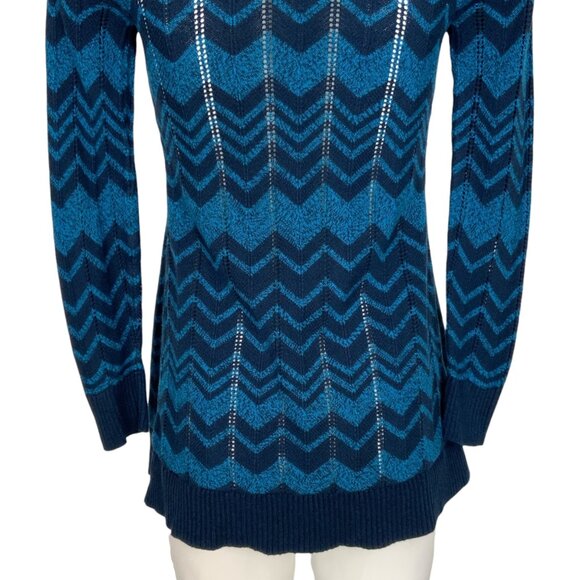 Missoni For Target Cardigan Sweater S Blue Chevron - Picture 10 of 12
